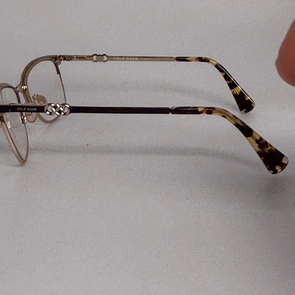 Cole Haan CH5009 414 Navy Blue Gold Cat Eye Eyeglasses Frames 135 07/16‎